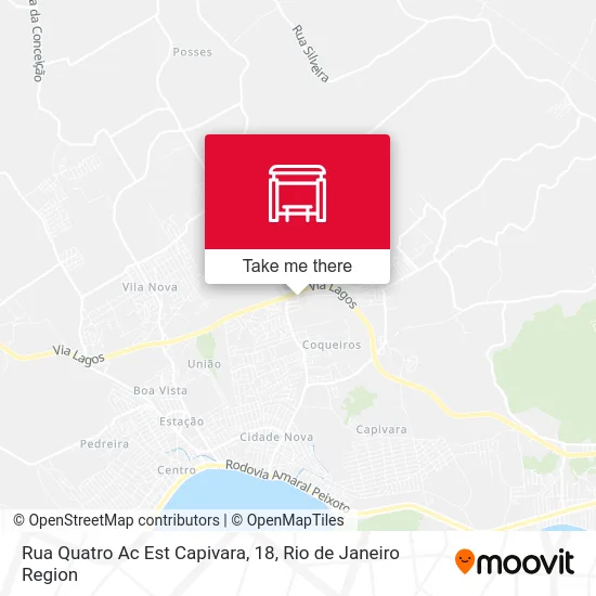 Rua Quatro Ac Est Capivara, 18 map