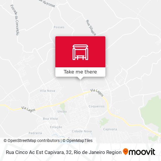 Rua Cinco Ac Est Capivara, 32 map