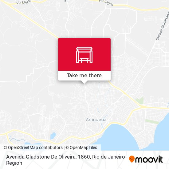 Mapa Avenida Gladstone De Oliveira, 1860