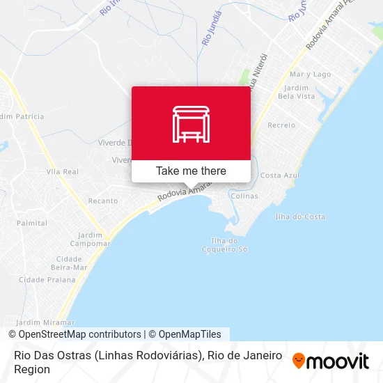 Rio Das Ostras (Linhas Rodoviárias) map