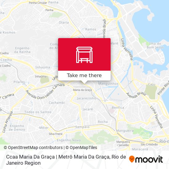 Ccaa Maria Da Graça | Metrô Maria Da Graça map