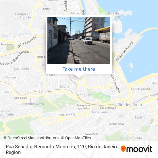 Mapa Rua Senador Bernardo Monteiro, 120