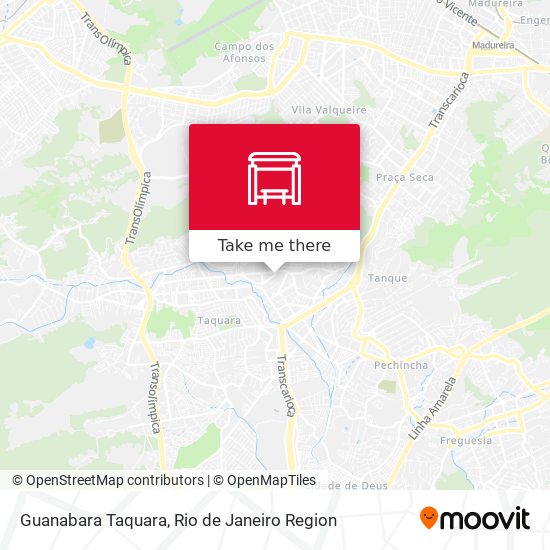 Guanabara Taquara map