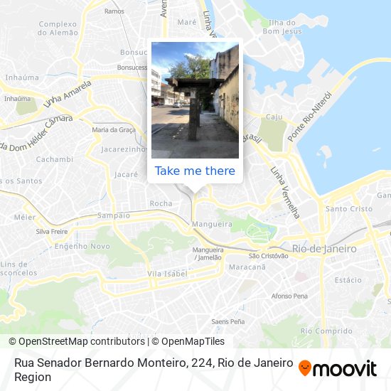 Mapa Rua Senador Bernardo Monteiro, 224