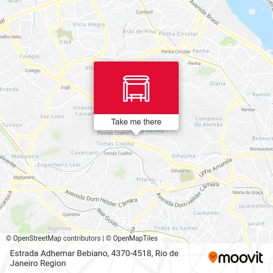 Estrada Adhemar Bebiano, 4370-4518 map