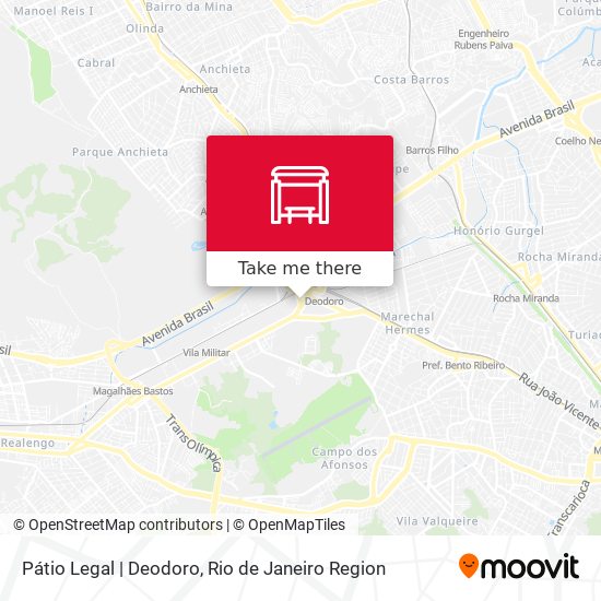 Mapa Pátio Legal | Deodoro
