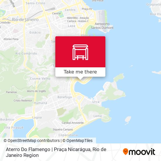 Mapa Aterro Do Flamengo | Praça Nicarágua