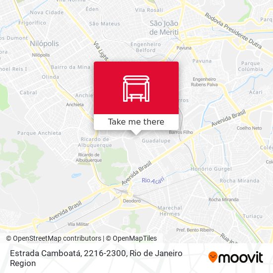 Estrada Camboatá, 2216-2300 map