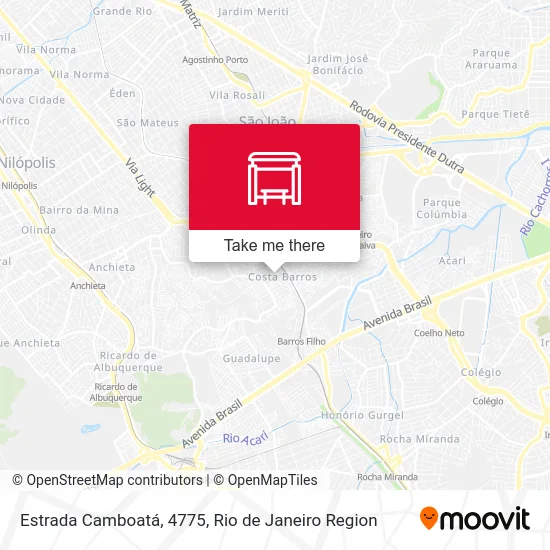 Estrada Camboatá, 4775 map