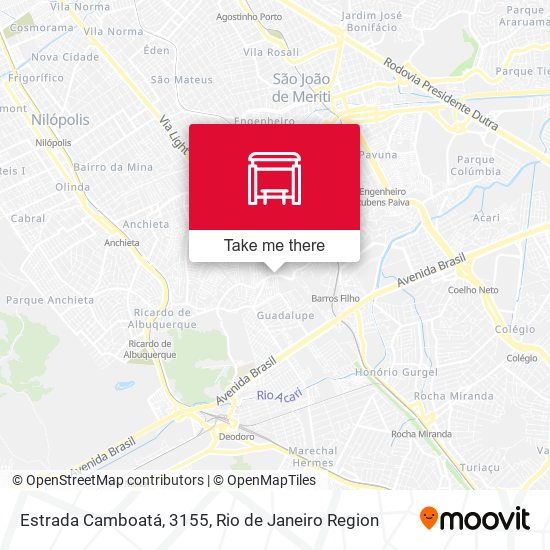 Estrada Camboatá, 3155 map