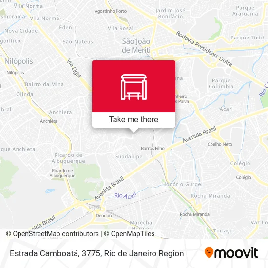 Estrada Camboatá, 3775 map