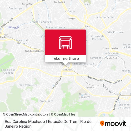 Rua Carolina Machado | Estação De Trem map