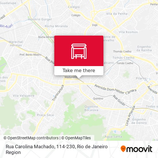Mapa Rua Carolina Machado, 114-230