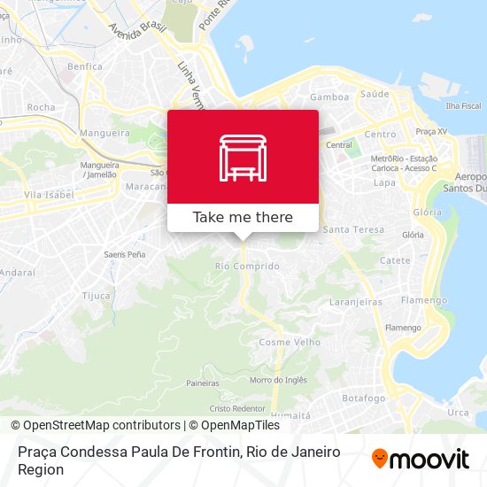 Mapa Praça Condessa Paula De Frontin