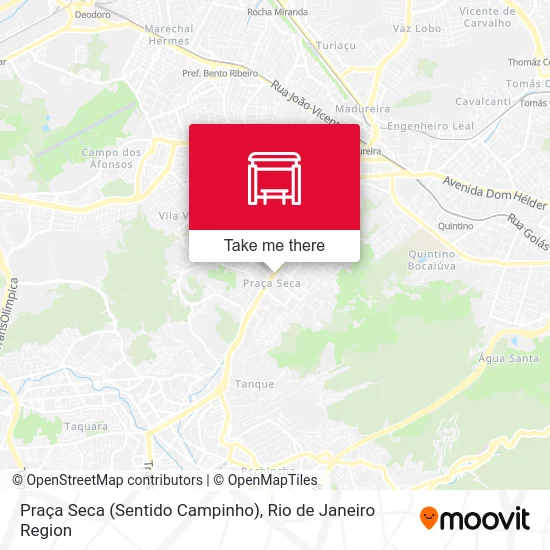 Praça Seca (Sentido Campinho) map