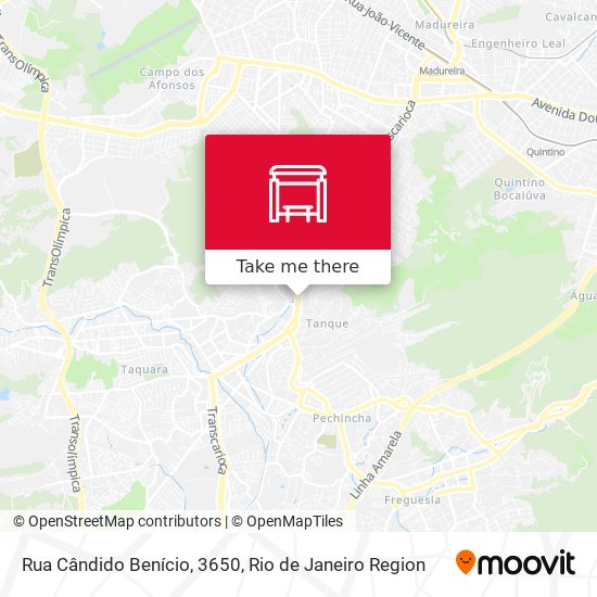 Mapa Rua Cândido Benício, 3650