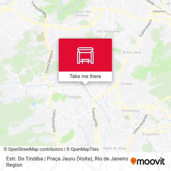 Estr. Do Tindiba | Praça Jauru (Volta) map