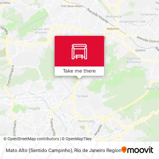 Mato Alto (Sentido Campinho) map