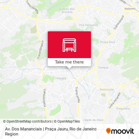 Mapa Av. Dos Mananciais | Praça Jauru