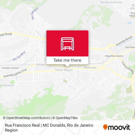 Rua Francisco Real | MC Donalds map