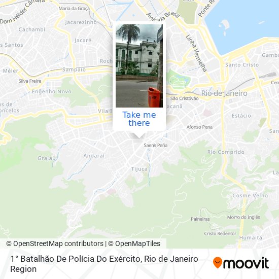 1° Batalhão De Polícia Do Exército map