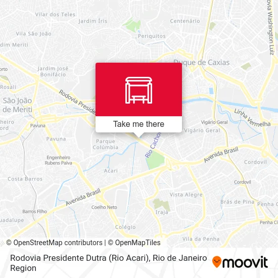 Rodovia Presidente Dutra (Rio Acari) map