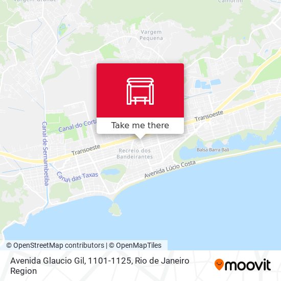 Mapa Avenida Glaucio Gil, 1101-1125