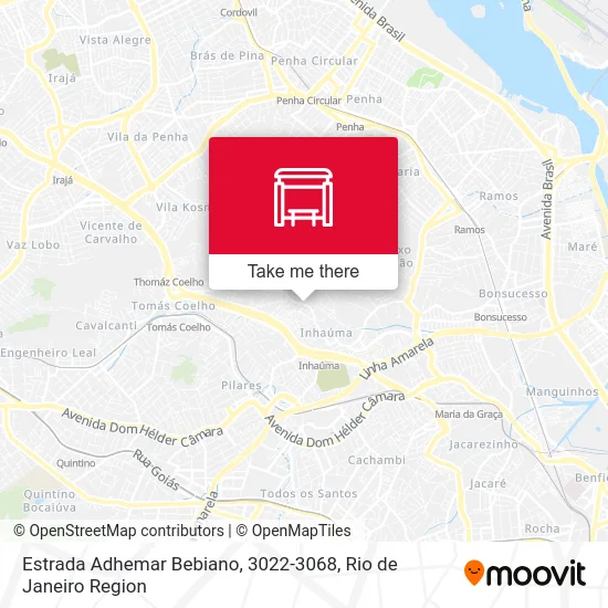 Estrada Adhemar Bebiano, 3022-3068 map