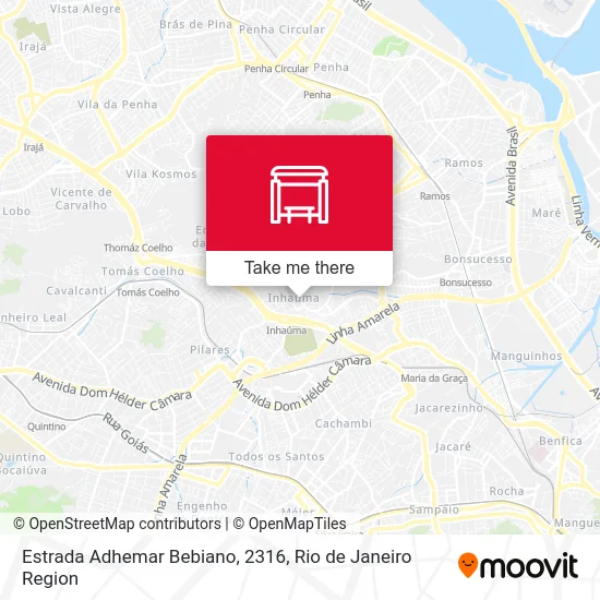 Estrada Adhemar Bebiano, 2316 map