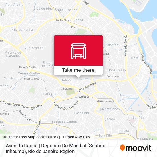 Avenida Itaoca | Depósito Do Mundial (Sentido Inhaúma) map