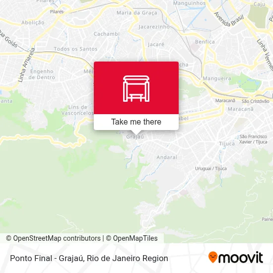 Ponto Final - Grajaú map