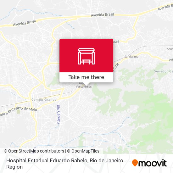 Mapa Hospital Estadual Eduardo Rabelo