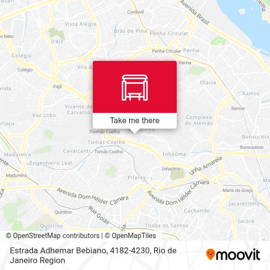 Estrada Adhemar Bebiano, 4182-4230 map