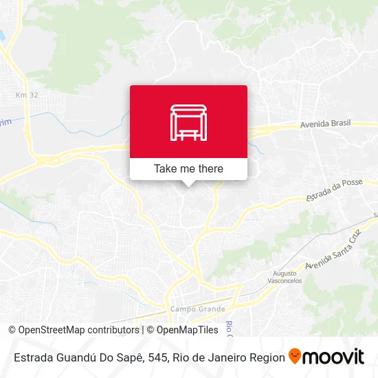 Estrada Guandú Do Sapê, 545 map