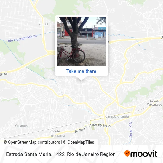 Estrada Santa Maria, 1422 map