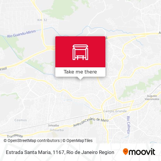 Estrada Santa Maria, 1167 map