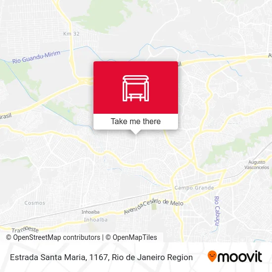 Estrada Santa Maria, 1167 map