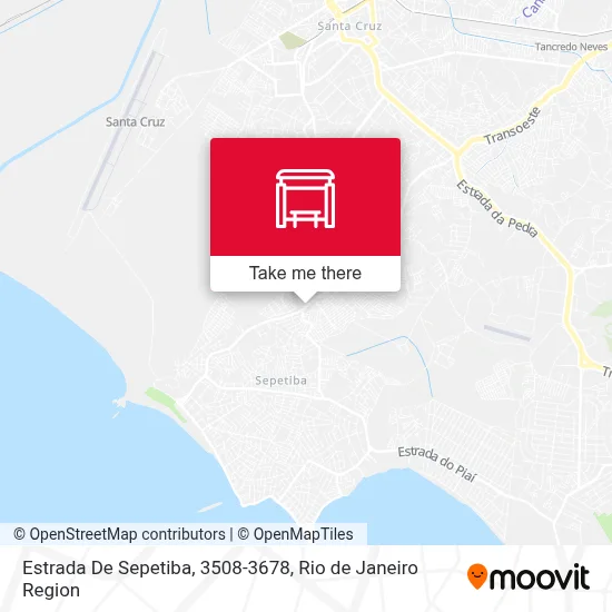 Estrada De Sepetiba, 3508-3678 map