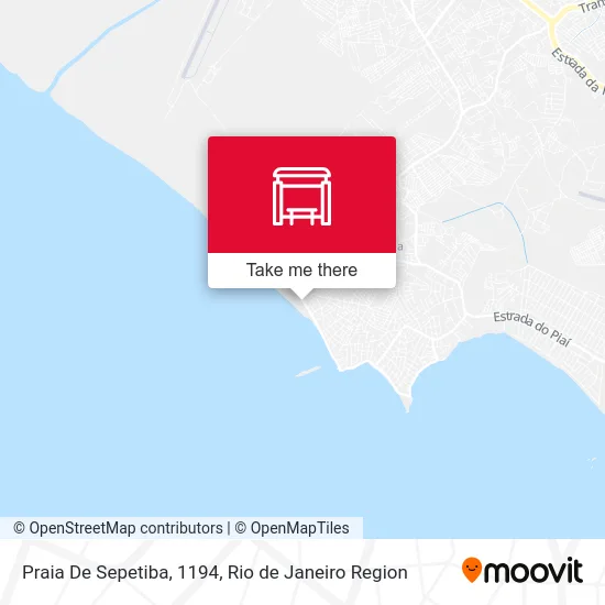 Praia De Sepetiba, 1194 map