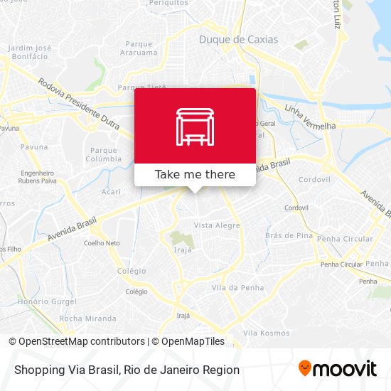 Mapa Shopping Via Brasil