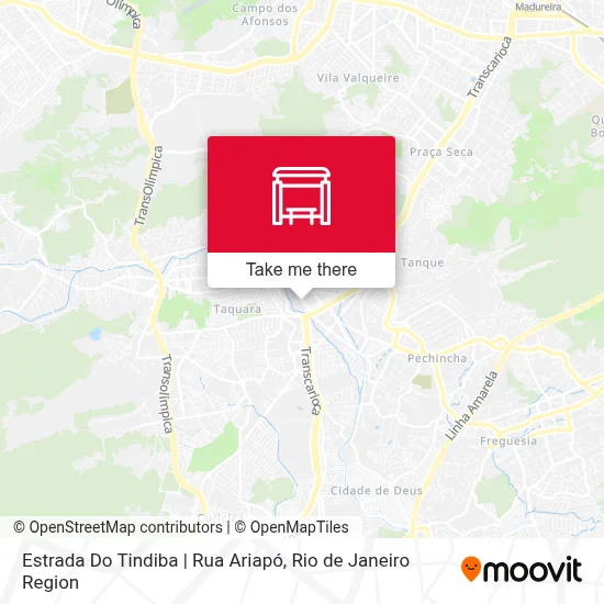 Estrada Do Tindiba | Rua Ariapó map
