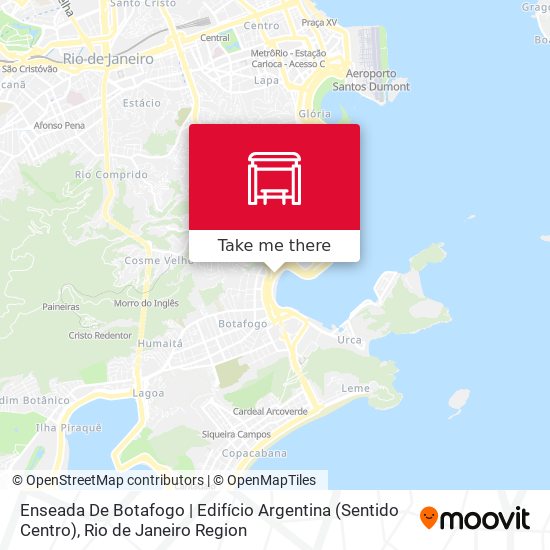 Mapa Enseada De Botafogo | Edifício Argentina (Sentido Centro)