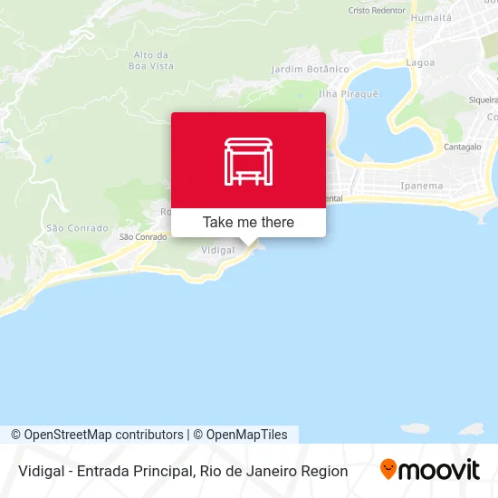 Vidigal - Entrada Principal map