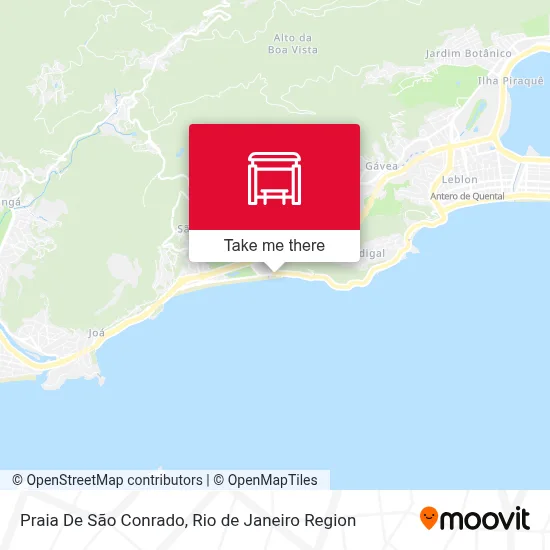 Praia De São Conrado map
