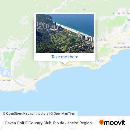 Gávea Golf E Country Club map