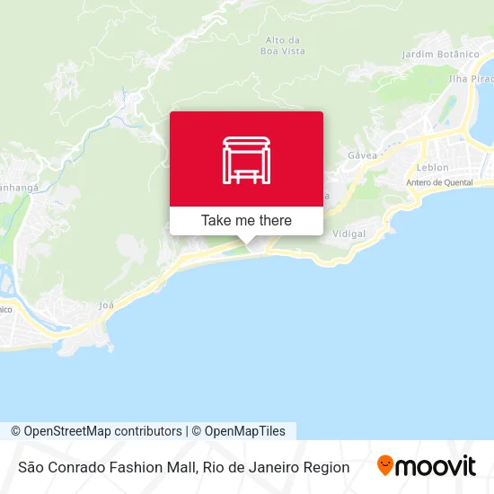 São Conrado Fashion Mall map