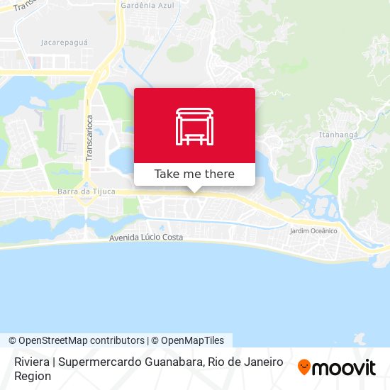 Riviera | Supermercardo Guanabara map