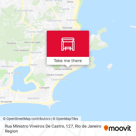 Mapa Rua Ministro Viveiros De Castro, 127