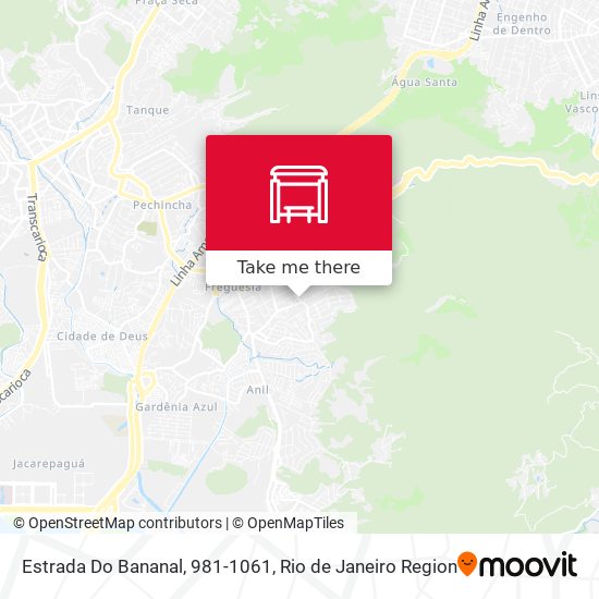 Estrada Do Bananal, 981-1061 map