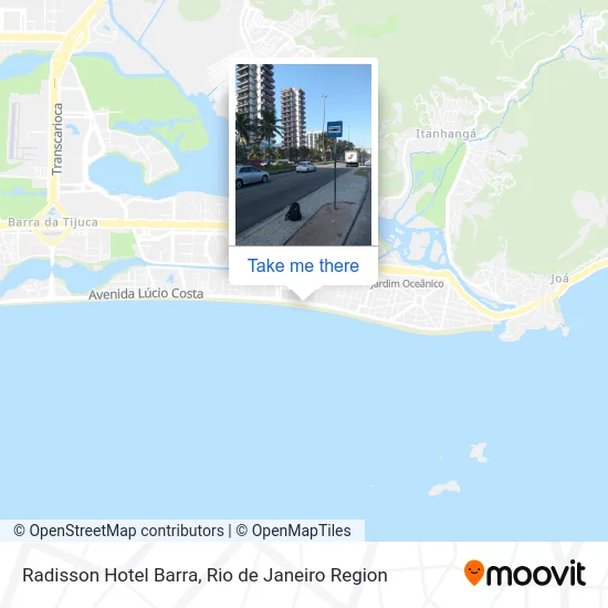 Radisson Hotel Barra map